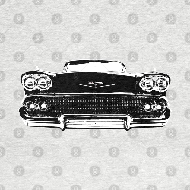 1958 Chevy Bel air B&W by GrizzlyVisionStudio